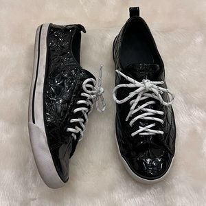 Coach Black Metallic Sneakers